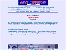 Tablet Screenshot of jayselectrical.co.uk